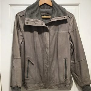 Eddie Bauer genuine leather moto jacket, EUC